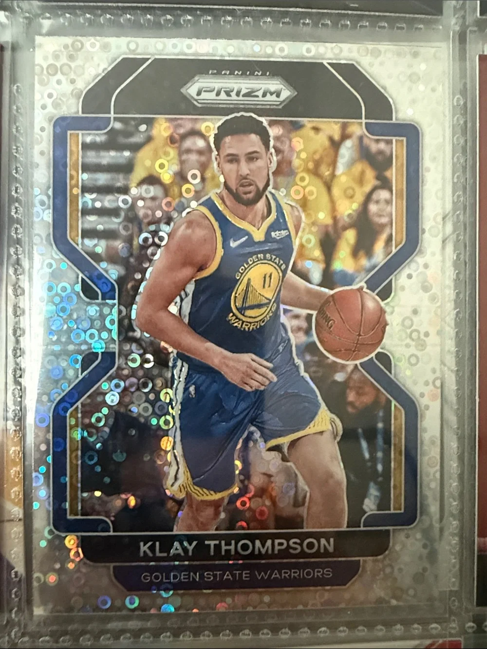 Klay Thompson Golden State Warriors Blue Basketball Trading Card